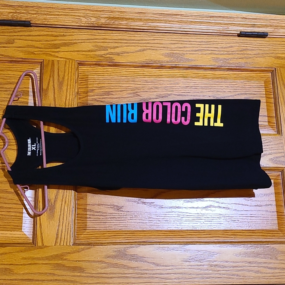 Color Run racerback tank